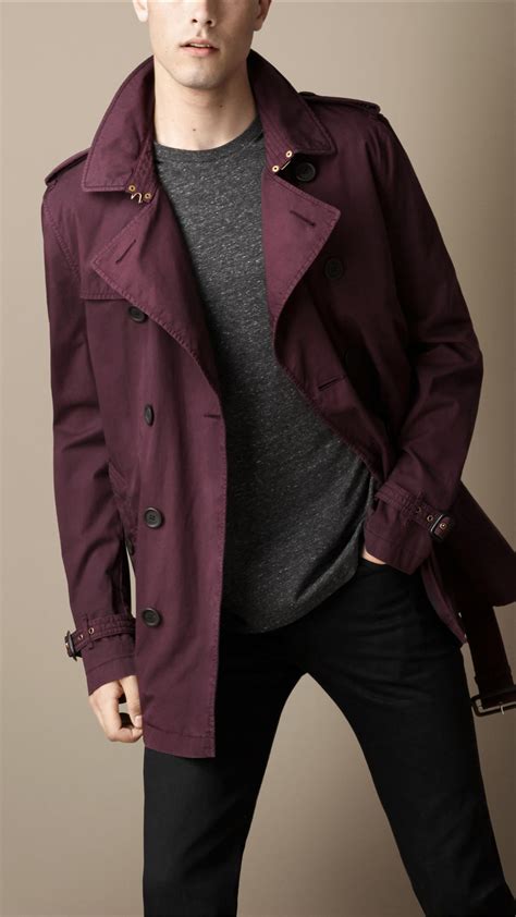 burberry short trench coat men|Burberry trench coat sale discount.